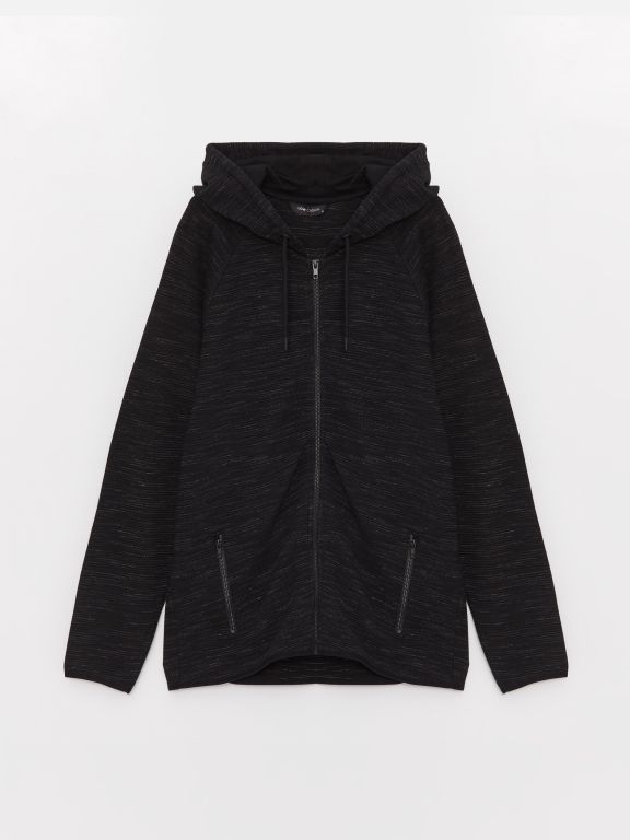 Hooded Long Sleeve Men's Sports Cardigan