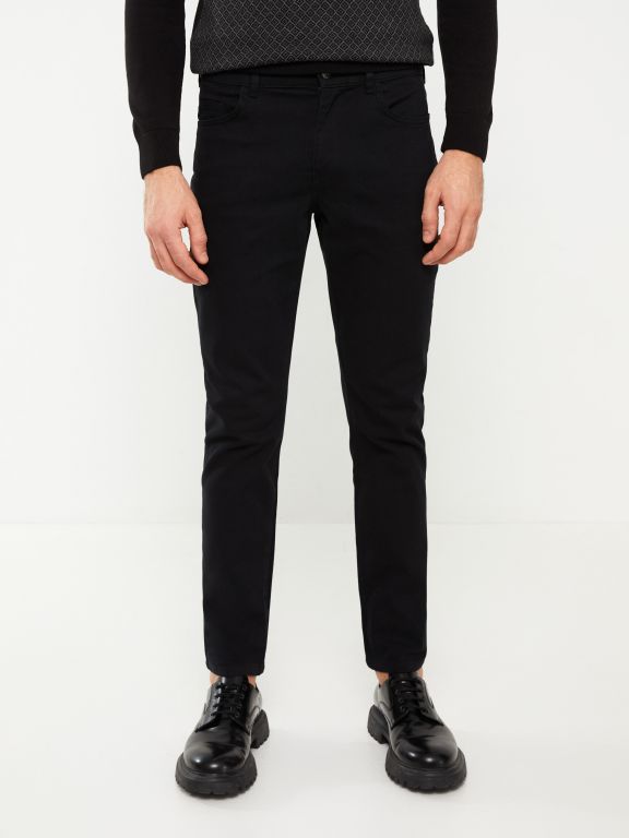 Slim Fit Dobby Men's Trousers