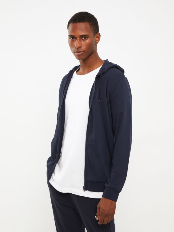 Standard Fit Hooded Men's Sports Cardigan