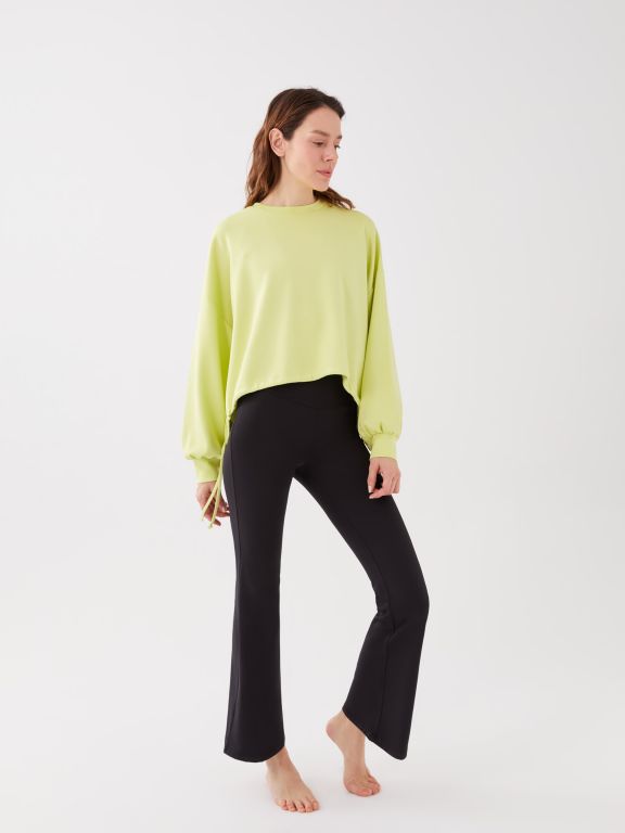 Crew Neck Regular Long Sleeve Oversize Women's Sweatshirt