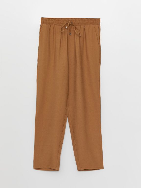 Carrot Cut Women Pants With Elastic Waist