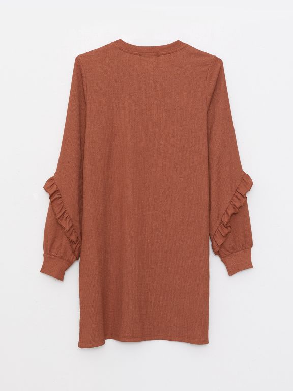 Crew Neck Regular Long Sleeve Women's Tunic