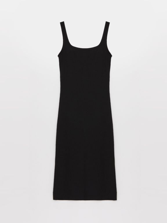 Women's U-Neck Strap Straight Dress