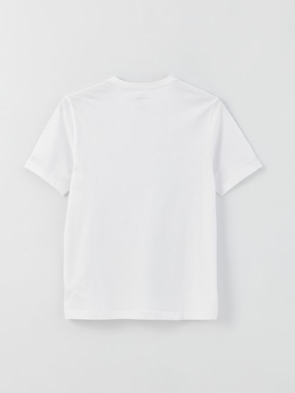 Crew Neck Short Sleeve Combed Cotton Men's T-shirt