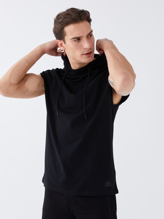 Men's Hooded Sleeveless T-Shirt