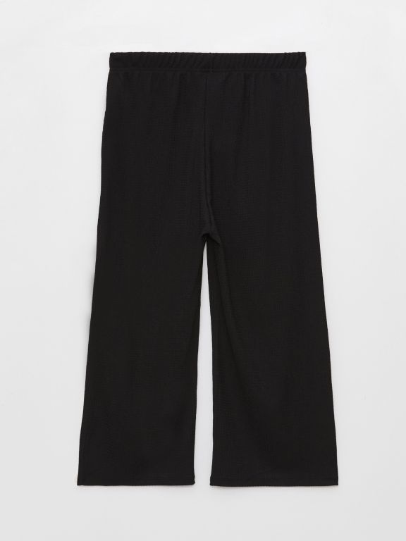 Women's Elastic Waist Flat Capri