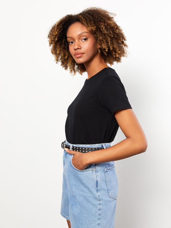 Crew Neck Regular Short Sleeve Women's T-shirt