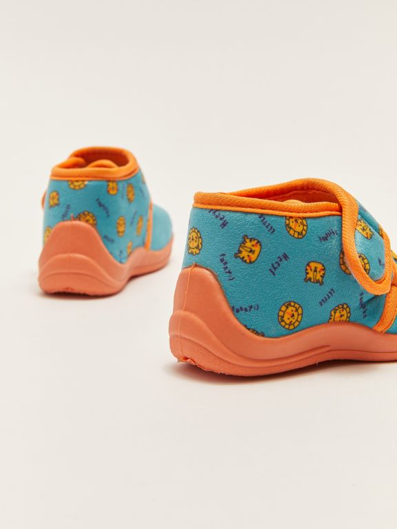 Printed Velcro Closure Baby Boy Panduf