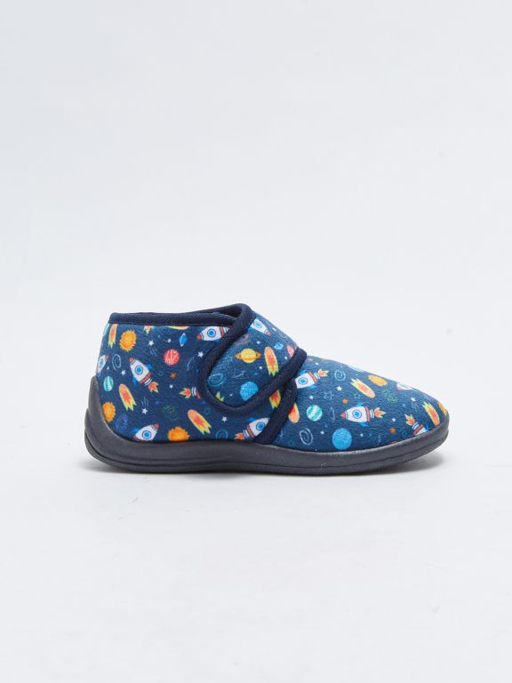 Printed Velcro Slippers for Boys