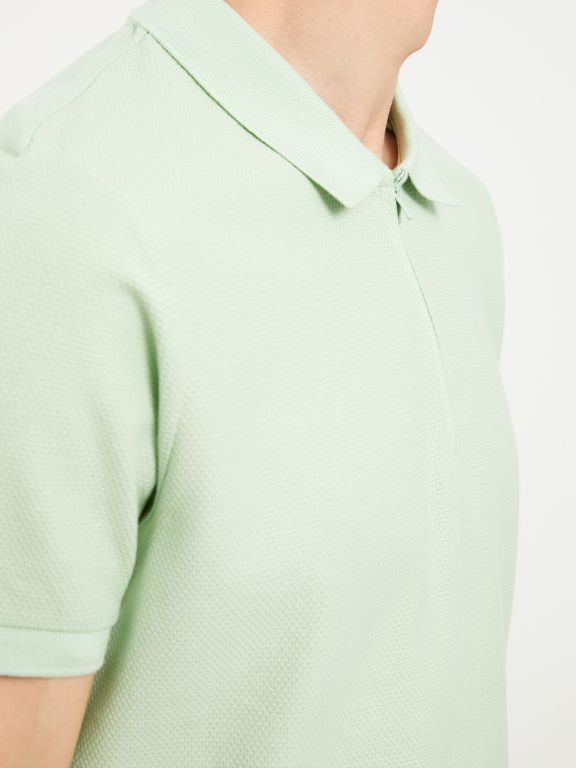 Polo Neck Short Sleeve Men's T-Shirt