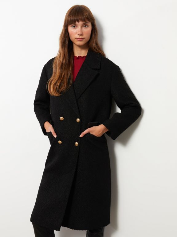 Jacket Collar Regular Long Sleeve Women's Cachet Coat