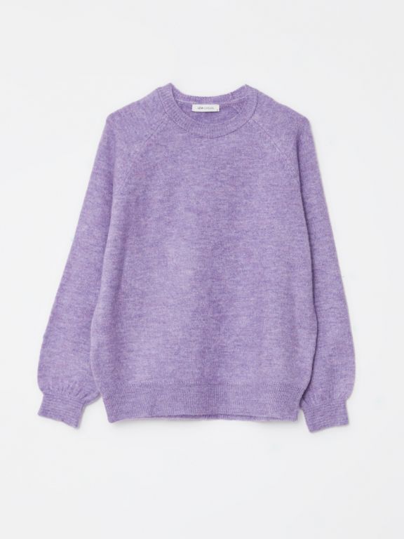Crew Neck Regular Long Sleeve Women's Tricot Sweater