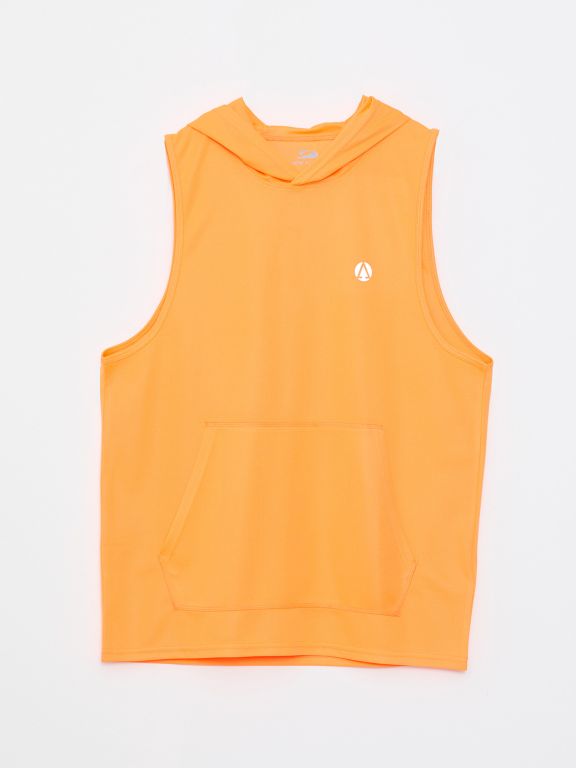 Hoodie Printed Men's Sleeveless T-Shirt