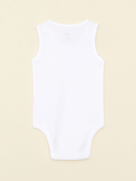 Crew Neck Basic Organic Cotton Baby Boy Body with Snap Crotch 2-Pack
