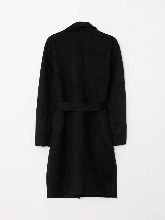 Jacket Collar Regular Long Sleeve Women's Trench Coat