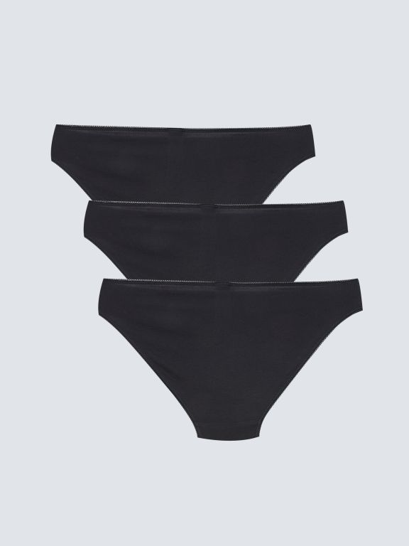 Plain Bikini Briefs 3 Pack