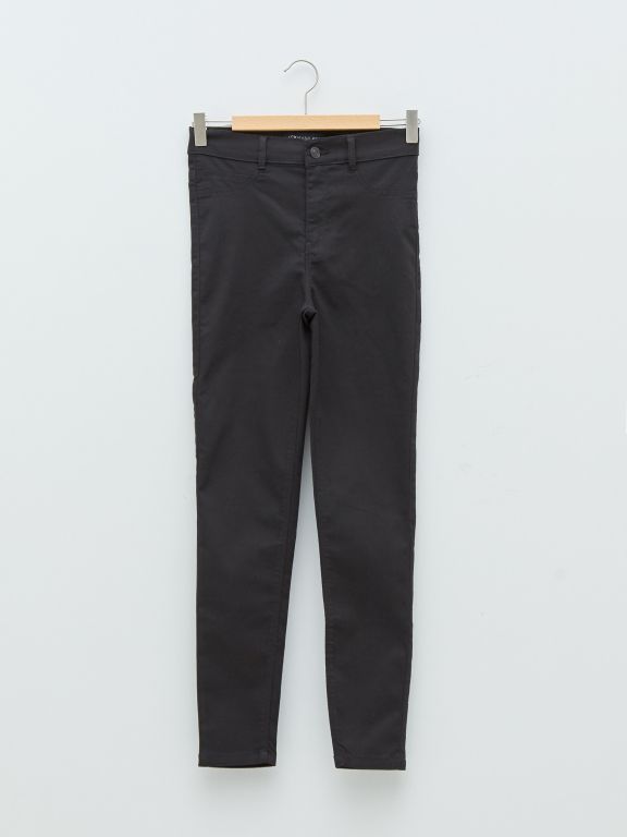 High Waisted Super Skinny Pocket Detailed Rodeo Women's Denim Trousers