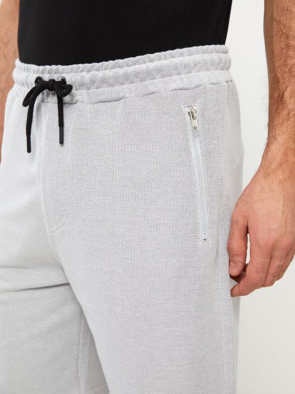 Slim Fit Binding Detail Men's Shorts