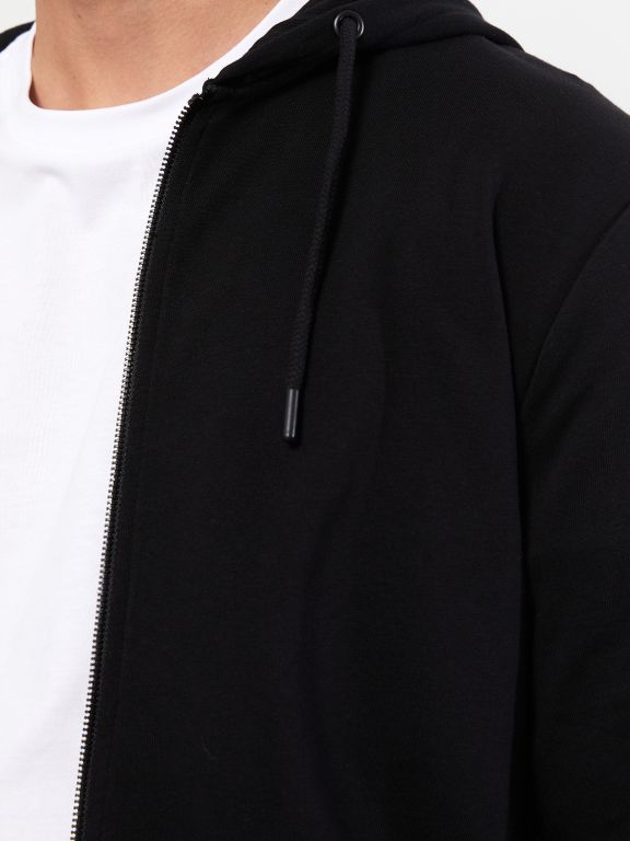 Standard Fit Hooded Men's Sports Cardigan