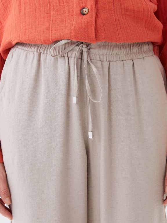 Carrot Cut Women Pants With Elastic Waist