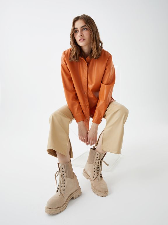 Thick Sole Lace-up Women's Boots