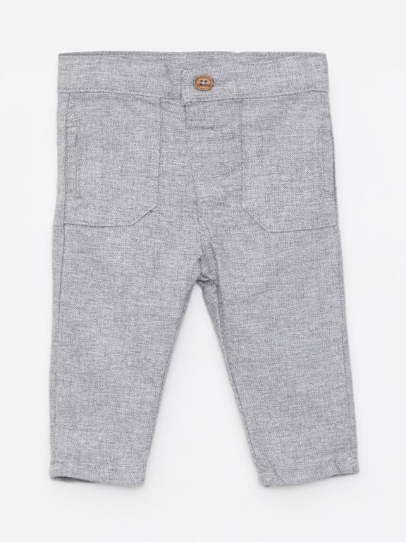 Long Sleeve Baby Boy Shirt and Pants 2-Pack Set