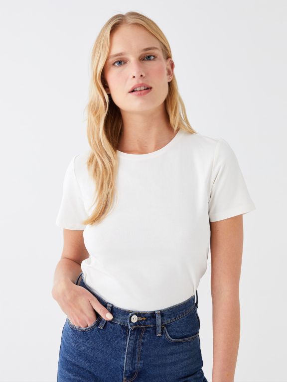 Crew Neck Regular Short Sleeve Women's T-shirt