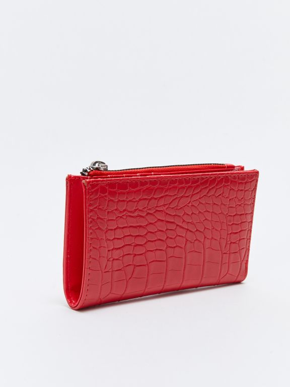 Leather Look Crocodile Patterned Women's Wallet