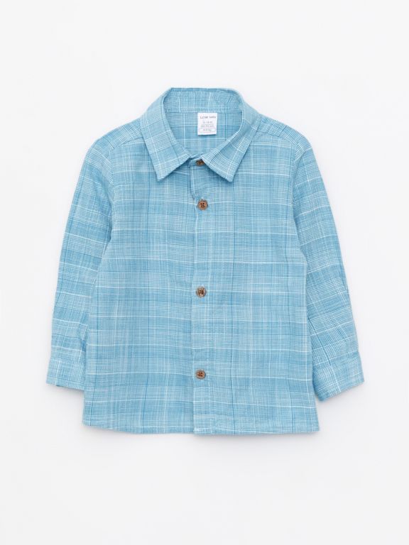 Long Sleeve Baby Boy Shirt and Pants 2-Pack Set