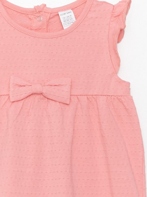 Crew Neck Baby Girl Rompers
