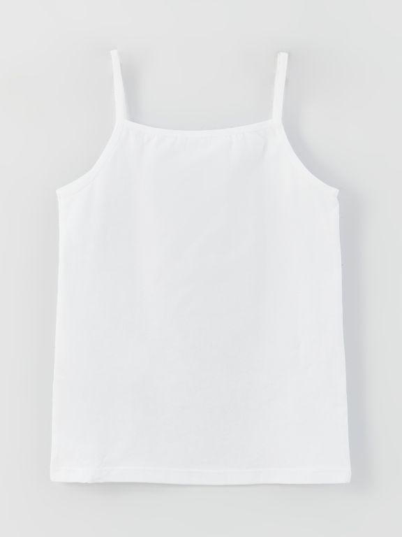 Square Collar Basic Strap Girls Athlete 2 Pack