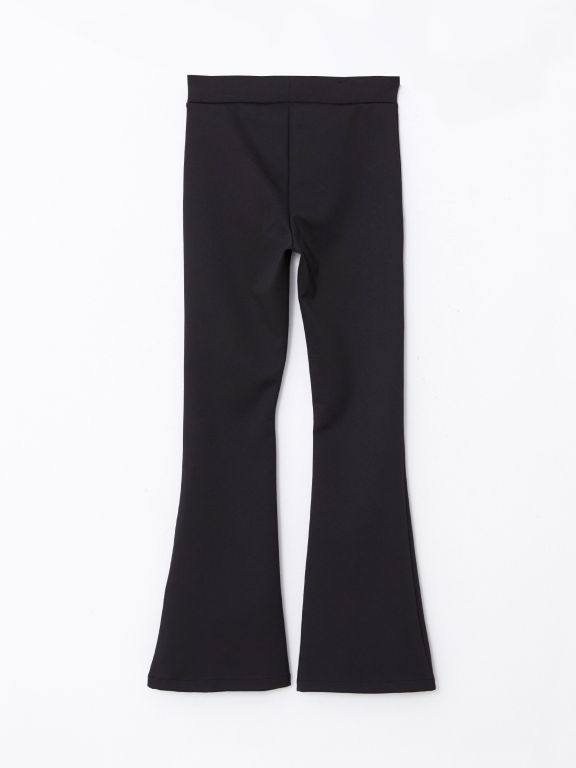 Normal Waist Tight Fit Flared Women's Trousers