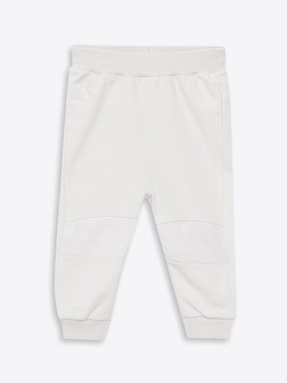 Elastic Waist Basic Cotton Baby Boy Trousers 2-Pack