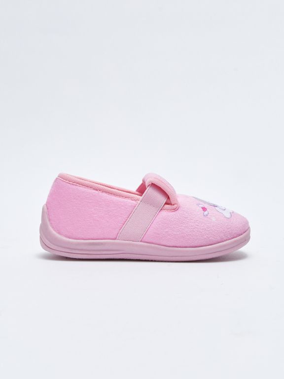 Printed Elastic Girl's Slippers