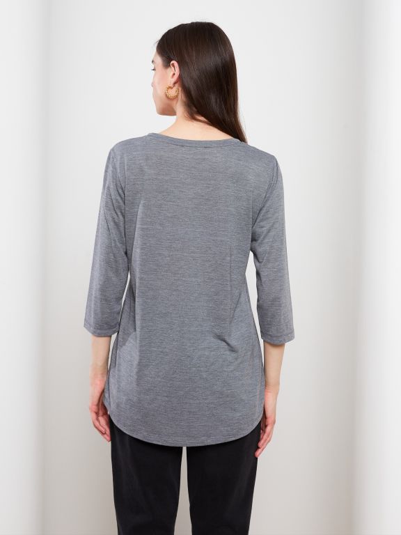 Crew Neck Printed Women's T-shirt