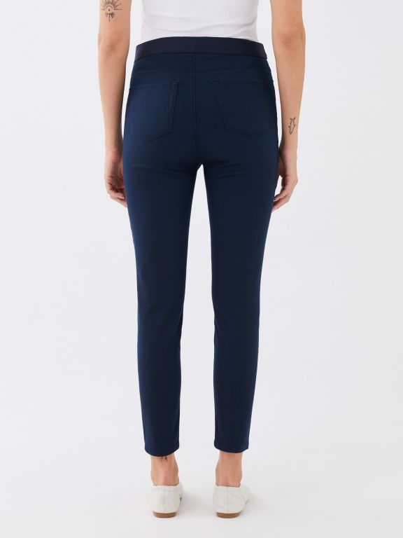 Slim Fit Pocket Detailed Gabardine Women Trousers