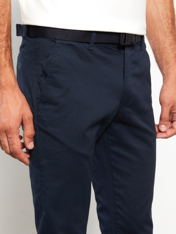 Slim Fit Gabardine Men's Trousers