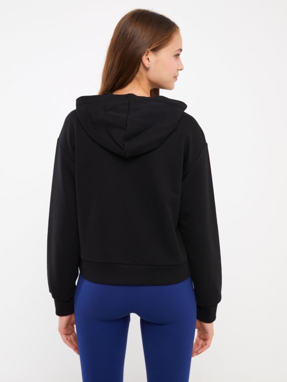 Plain Long Sleeve Women's Hoodie