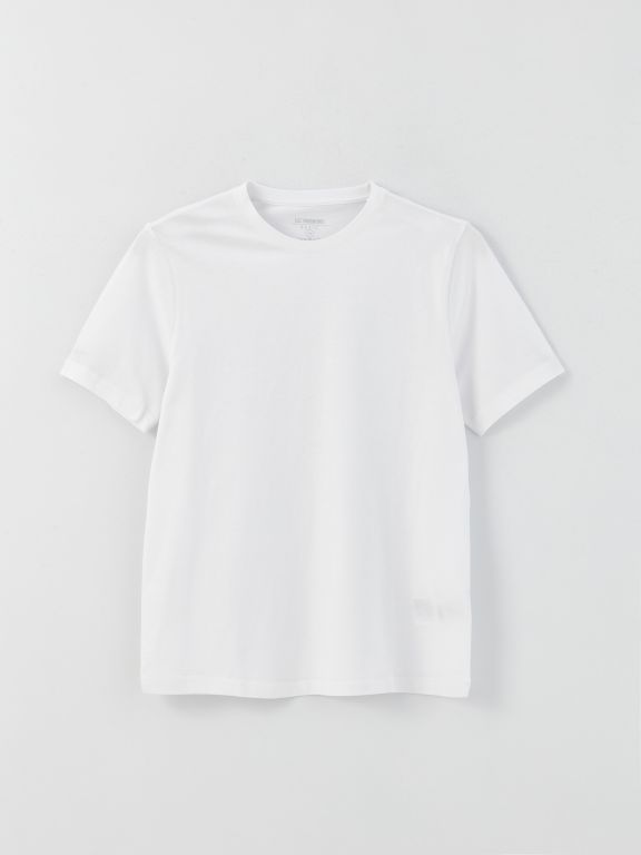 Crew Neck Short Sleeve Combed Cotton Men's T-shirt