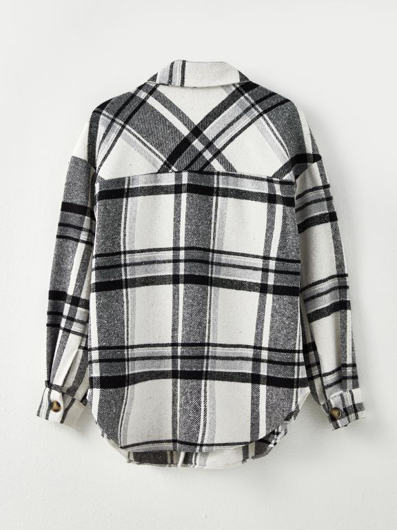 Plaid Long Sleeve Flannel Maternity Lumberjack Shirt