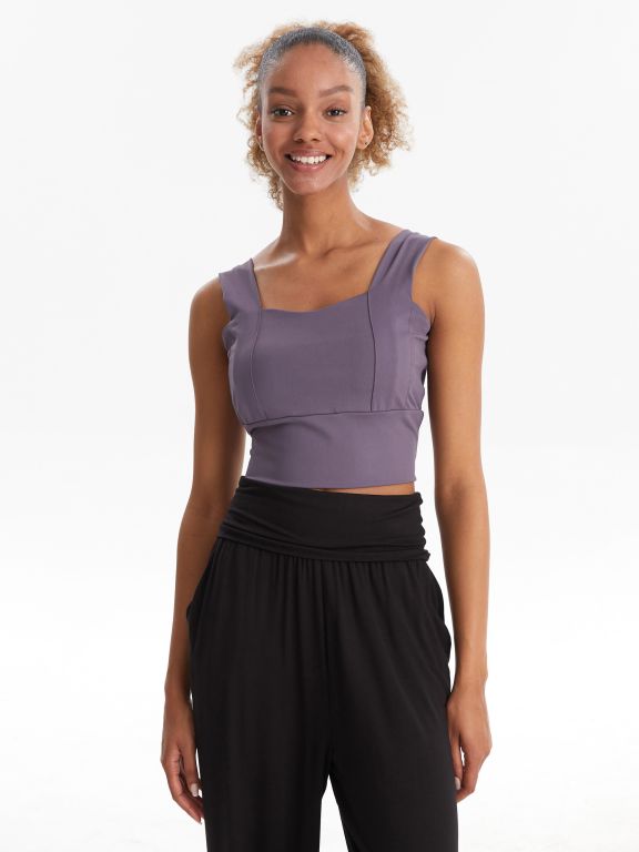 U Neck Straight Women's Sports Bustier