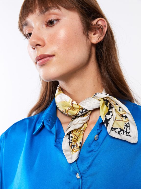 Patterned Satin Women's Bandana