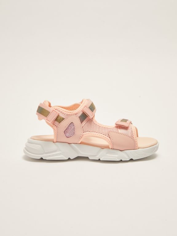 Girls Sandals With Double Straps Velcro