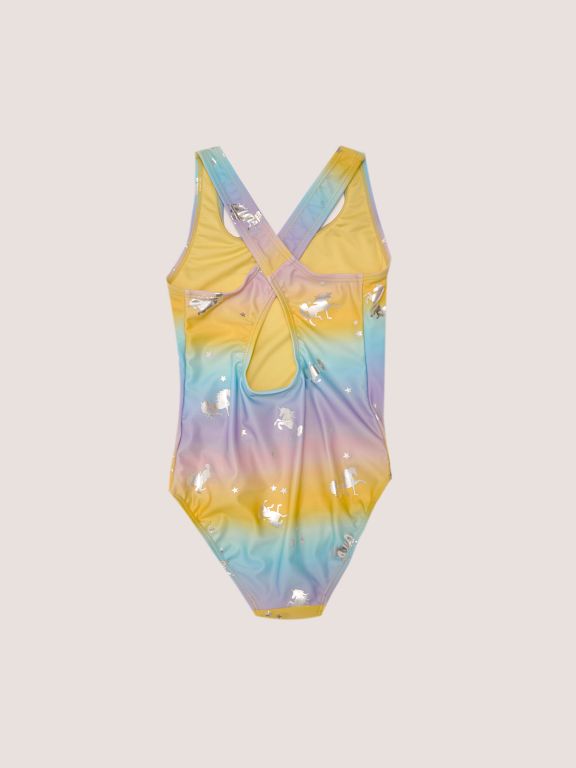 Girl's Swimsuit Printed in Flexible Fabric