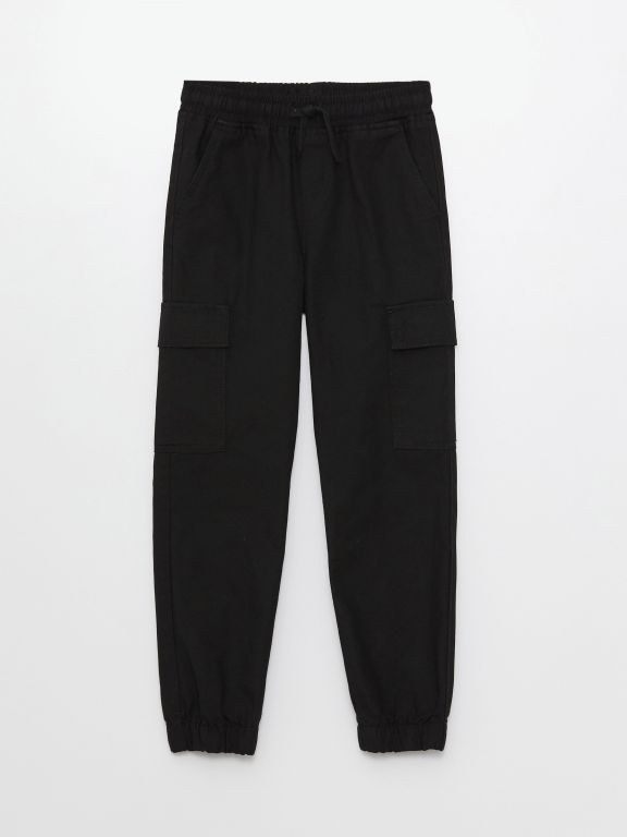 Elastic Waist Boy Cargo Trousers