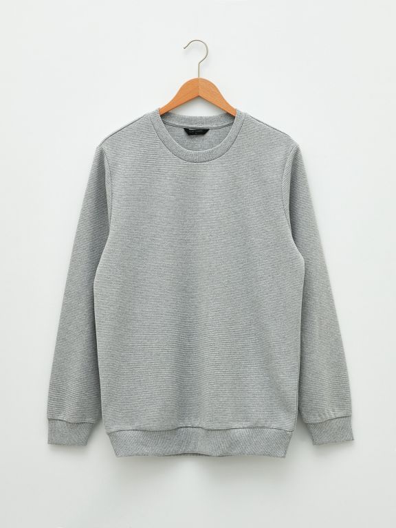 Crew Neck Long Sleeve Men's Sweatshirt