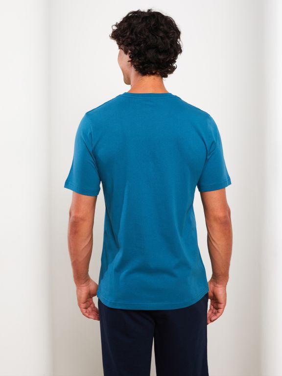 Crew Neck Short Sleeve Combed Cotton Men's T-shirt