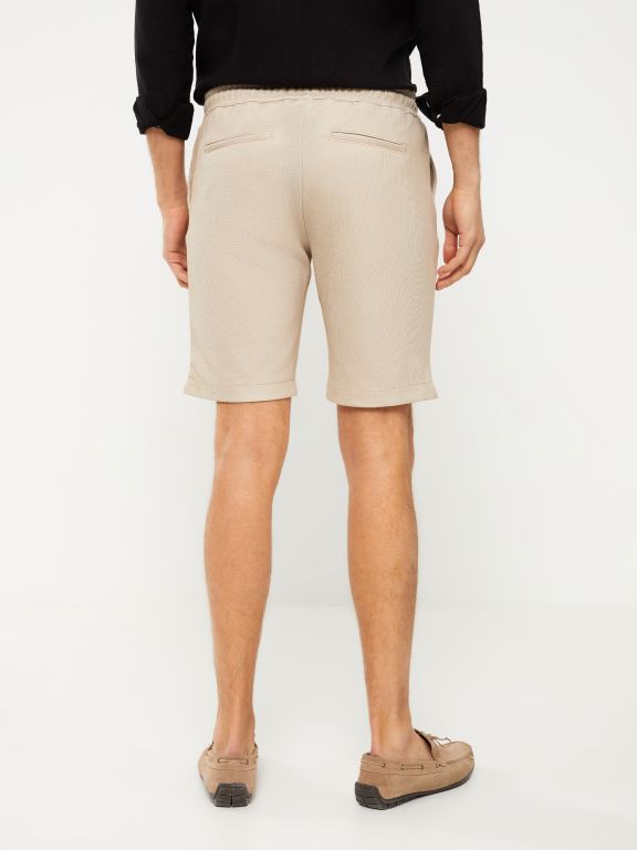 Slim Fit Binding Detail Men's Shorts