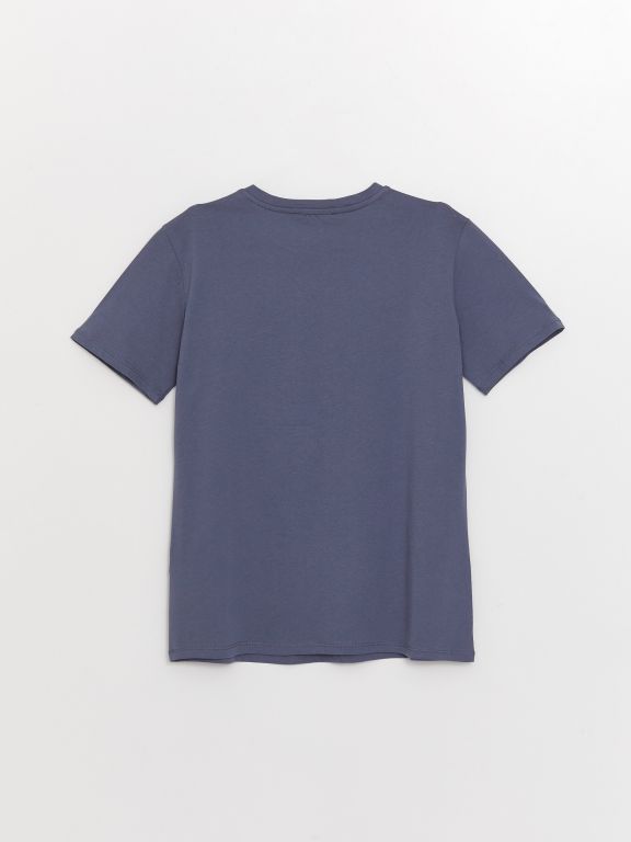 Crew Neck Printed Short Sleeve Women's T-shirt