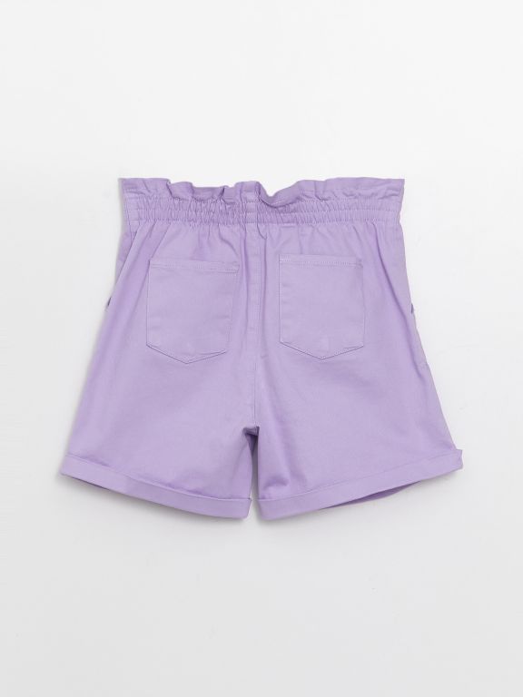 Basic Gabardine Girls Shorts